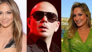 PITBULL ควง 2 สาว Jennifer Lopez และ Claudia Leitte ร่วมร้องเพลงฟุตบอลโลก 2014