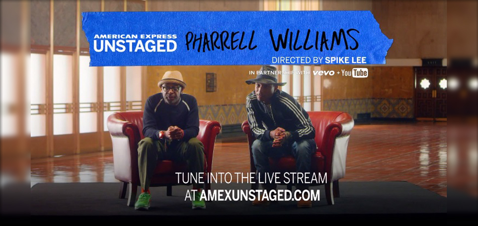 แฟนๆ Pharrell Williams ห้ามพลาด American Express UNSTAGED with Spike Lee