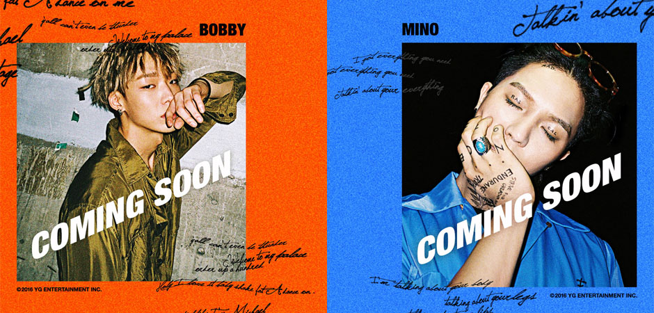 MINO (WINNER) และ BOBBY (iKON) เตรียมปล่อยผลงานเพลงใหม่